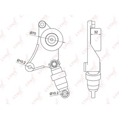 Foto Tensor de correa, correa poli V LYNXauto PT3043