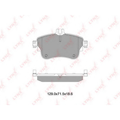 Photo Brake Pad Set, disc brake LYNXauto BD5357