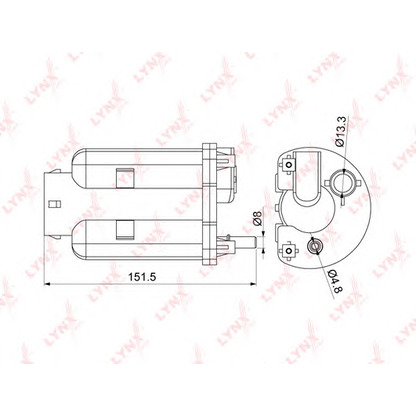 Photo Fuel filter LYNXauto LF1074M