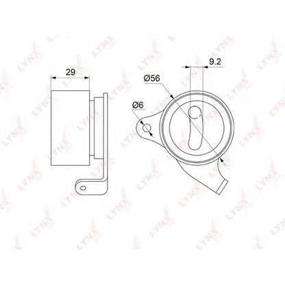 Foto Rullo tenditore, Cinghia dentata LYNXauto PB1068