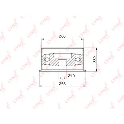 Foto Rullo tenditore, Cinghia dentata LYNXauto PB1210