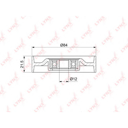 Photo Deflection/Guide Pulley, v-ribbed belt LYNXauto PB5052