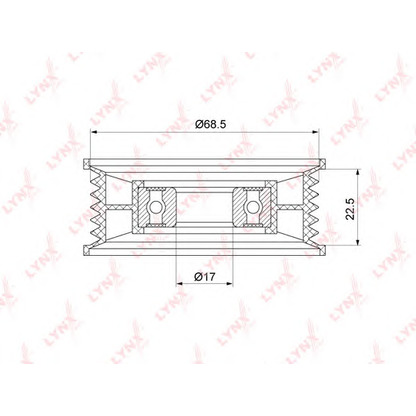 Photo Belt Tensioner, v-ribbed belt LYNXauto PB7219