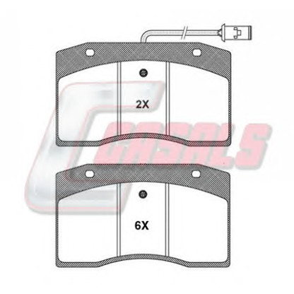 Photo Brake Pad Set, disc brake CASALS BKM075