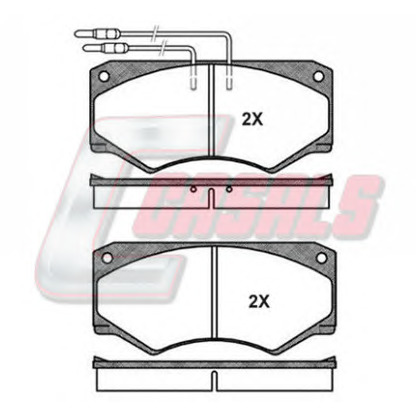 Photo Brake Pad Set, disc brake CASALS BKM156