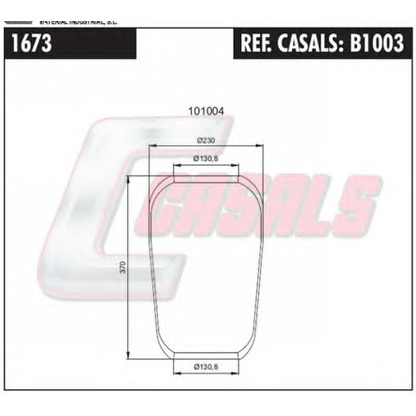 Foto Soffietto, Sospensione pneumatica CASALS B1003