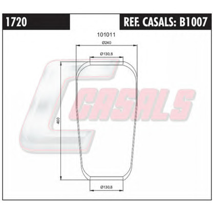 Photo Soufflet à air, suspension pneumatique CASALS B1007