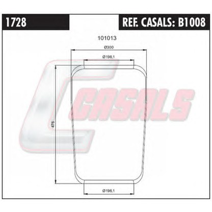 Foto Federbalg, Luftfederung CASALS B1008