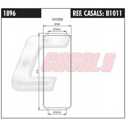 Photo Soufflet à air, suspension pneumatique CASALS B1011