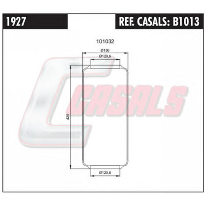 Photo Soufflet à air, suspension pneumatique CASALS B1013