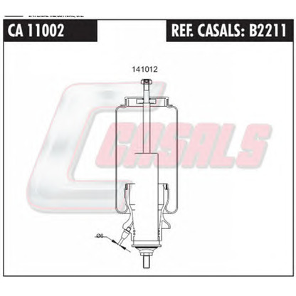 Foto Ammortizzatore, Sospensione cabina CASALS B2211