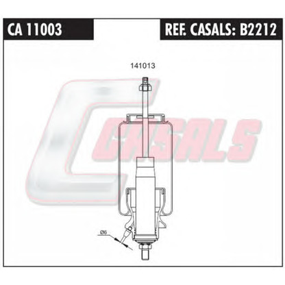 Foto Ammortizzatore, Sospensione cabina CASALS B2212