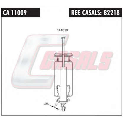 Foto Federbalg, Fahrerhauslagerung CASALS B2218