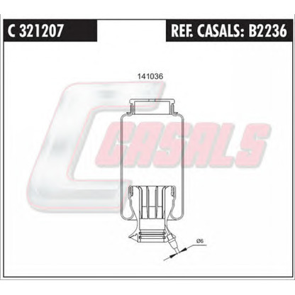 Photo Bellow, driver cab suspension CASALS B2236