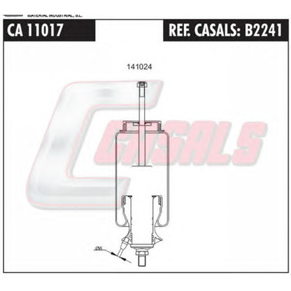 Photo Bellow, driver cab suspension CASALS B2241