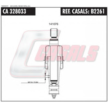 Photo Shock Absorber, cab suspension CASALS B2261