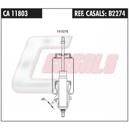 Photo Shock Absorber, cab suspension CASALS B2274