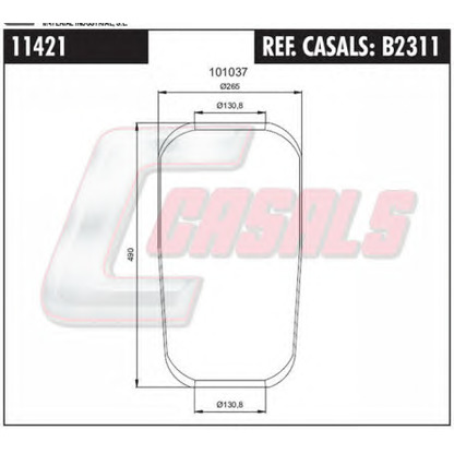 Foto Soffietto, Sospensione pneumatica CASALS B2311