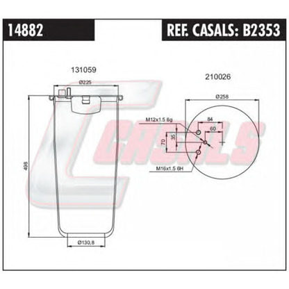 Foto Soffietto, Sospensione pneumatica CASALS B2353