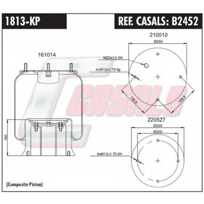 Foto Soffietto, Sospensione pneumatica CASALS B2452