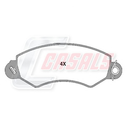 Photo Brake Pad Set, disc brake CASALS BKM358