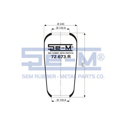 Foto Soffietto, Sospensione pneumatica SEM LASTIK 72673R