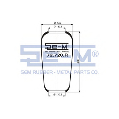 Foto Soffietto, Sospensione pneumatica SEM LASTIK 72720R