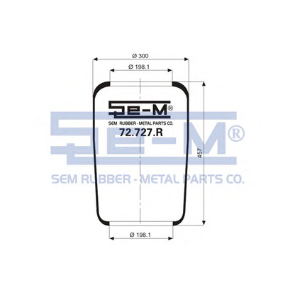 Foto Soffietto, Sospensione pneumatica SEM LASTIK 72727R