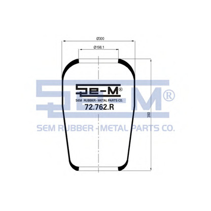 Foto Soffietto, Sospensione pneumatica SEM LASTIK 72762R