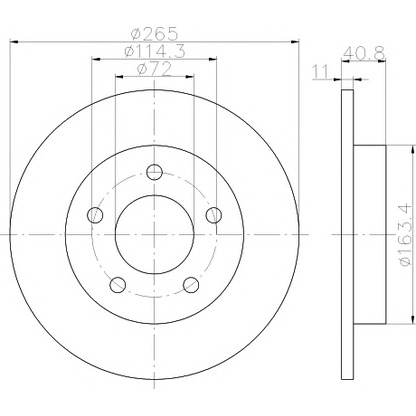 Foto Disco de freno HELLA PAGID 8DD355110901