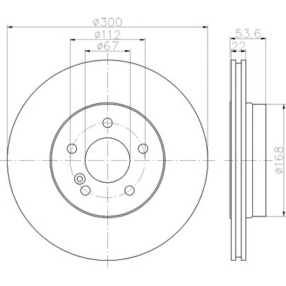 Photo Brake Disc HELLA PAGID 8DD355111841