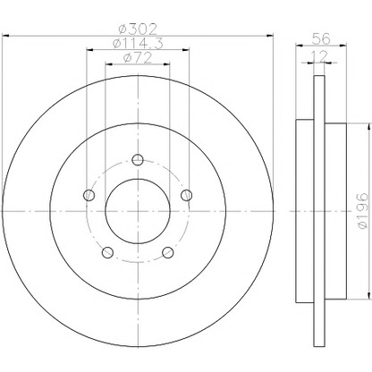 Photo Brake Disc HELLA PAGID 8DD355116271