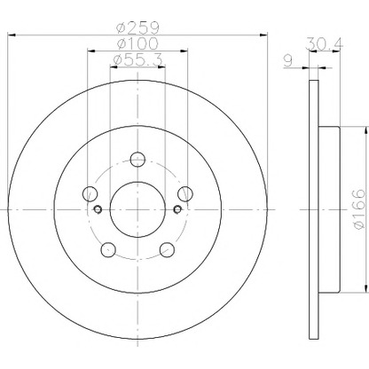 Photo Brake Disc HELLA PAGID 8DD355116901