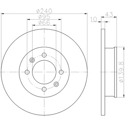 Photo Brake Disc HELLA PAGID 8DD355113361