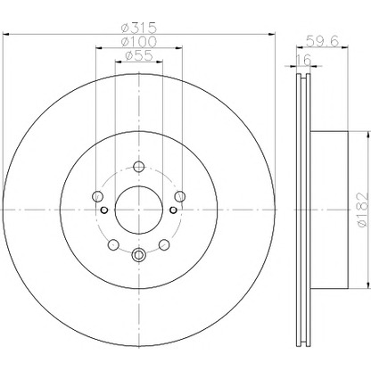 Photo Brake Disc HELLA PAGID 8DD355114811