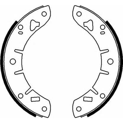 Photo Brake Shoe Set HELLA PAGID 8DB355000341