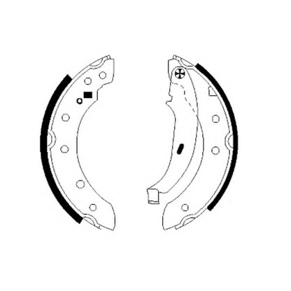 Photo Brake Shoe Set HELLA PAGID 8DB355001571