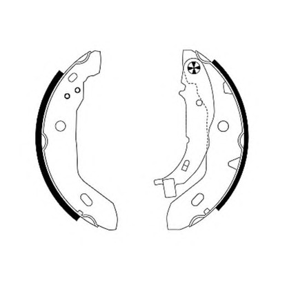 Photo Brake Shoe Set HELLA PAGID 8DB355002251