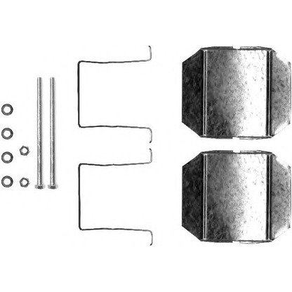 Foto Kit accessori, Pastiglia freno HELLA PAGID 8DZ355202751