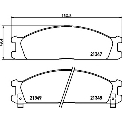 Photo Brake Pad Set, disc brake HELLA PAGID 8DB355005651