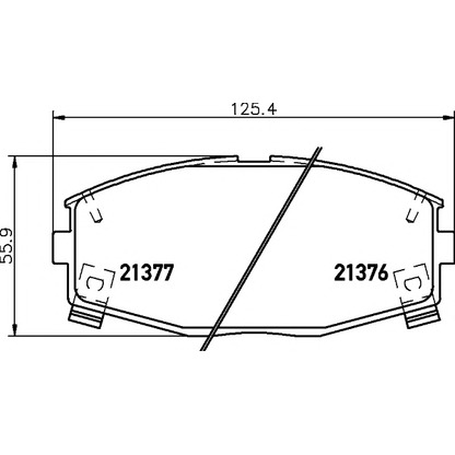 Photo Brake Pad Set, disc brake HELLA PAGID 8DB355006241