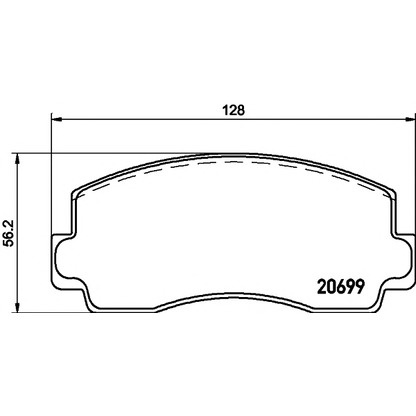 Photo Brake Pad Set, disc brake HELLA PAGID 8DB355007241