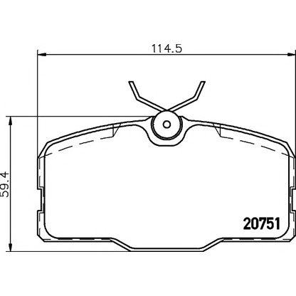 Photo Brake Pad Set, disc brake HELLA PAGID 8DB355007601