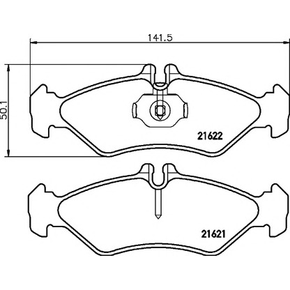 Photo Brake Pad Set, disc brake HELLA PAGID 8DB355008341