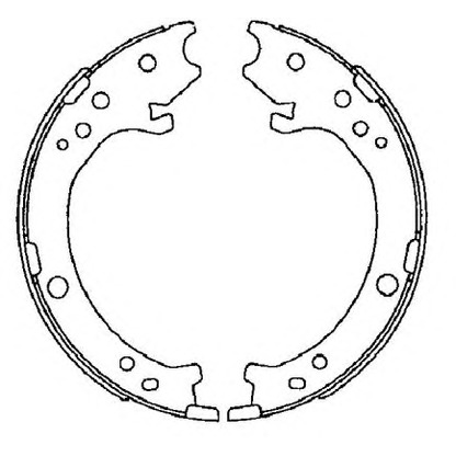 Photo Brake Shoe Set, parking brake HELLA PAGID 8DA355050841