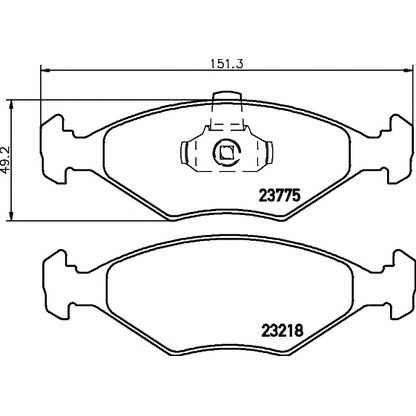 Photo Brake Pad Set, disc brake HELLA PAGID 8DB355008511