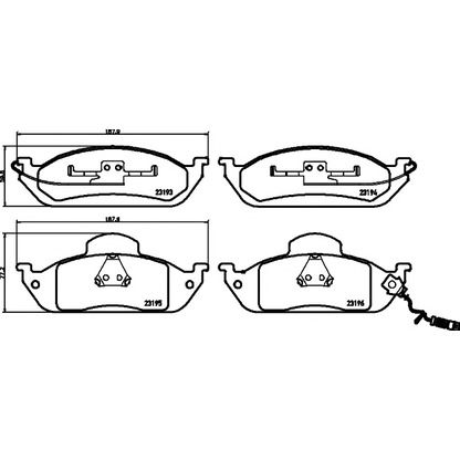 Photo Brake Pad Set, disc brake HELLA PAGID 8DB355008661