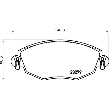 Фото Комплект тормозных колодок, дисковый тормоз HELLA PAGID 8DB355009071