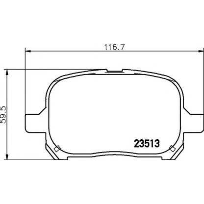 Photo Brake Pad Set, disc brake HELLA PAGID 8DB355009351