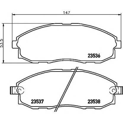 Photo Brake Pad Set, disc brake HELLA PAGID 8DB355009381